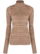 Nina Ricci Roll Neck Jumper - Nude & Neutrals