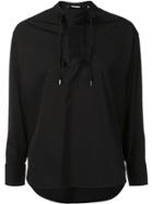 Neil Barrett Lace-up Shirt - Black