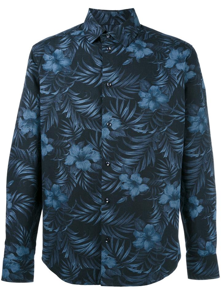 Natural Selection Isis Tropic Shirt, Men's, Size: Medium, Blue, Ramie/cotton