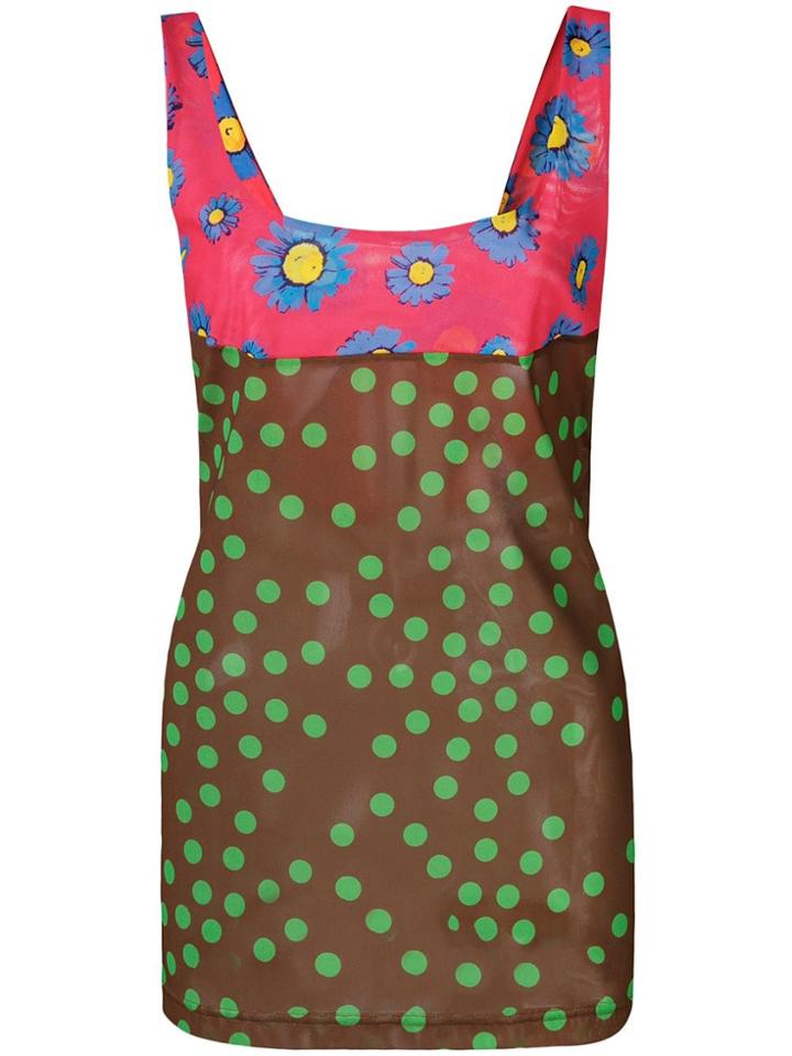 Molly Goddard Multi-print Tank Top - Brown