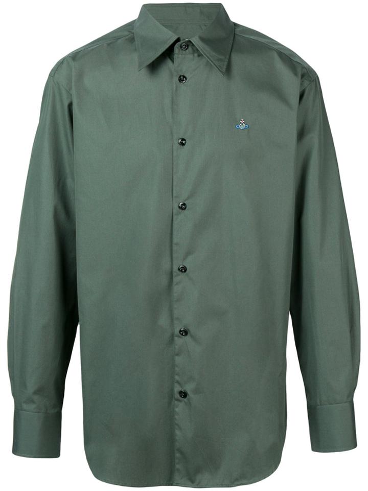 Vivienne Westwood Logo Long-sleeved Shirt - Green