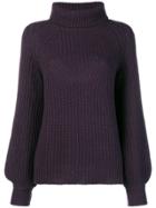 Goat Gerry Roll Neck Sweater - Pink & Purple