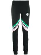 Plein Sport Diagonal Stripe Leggings - Black