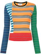 Enföld Strip Colorblocked Knit Top - Multicolour