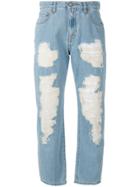 Vivienne Westwood Anglomania Cropped Distressed Jeans - Blue