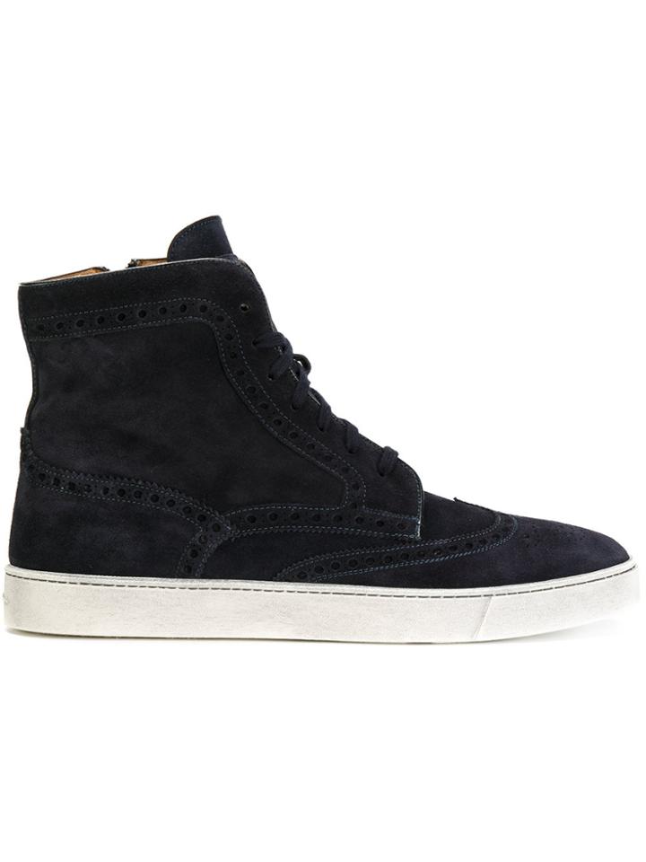 Santoni Hi-top Shoe-sneakers - Blue