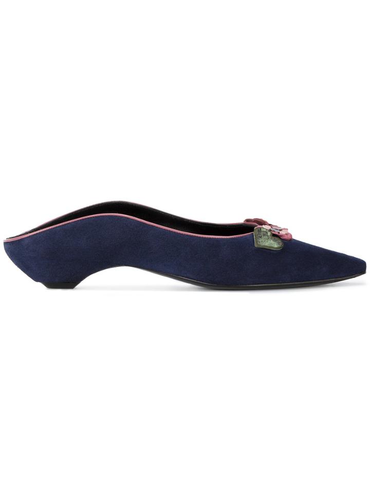 Fabrizio Viti Be My Valentine Mules - Blue