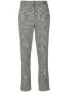 Victoria Beckham Houndstooth Tailored Trousers - Black