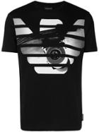 Emporio Armani Logo Printed Short Sleeved T-shirt - Black