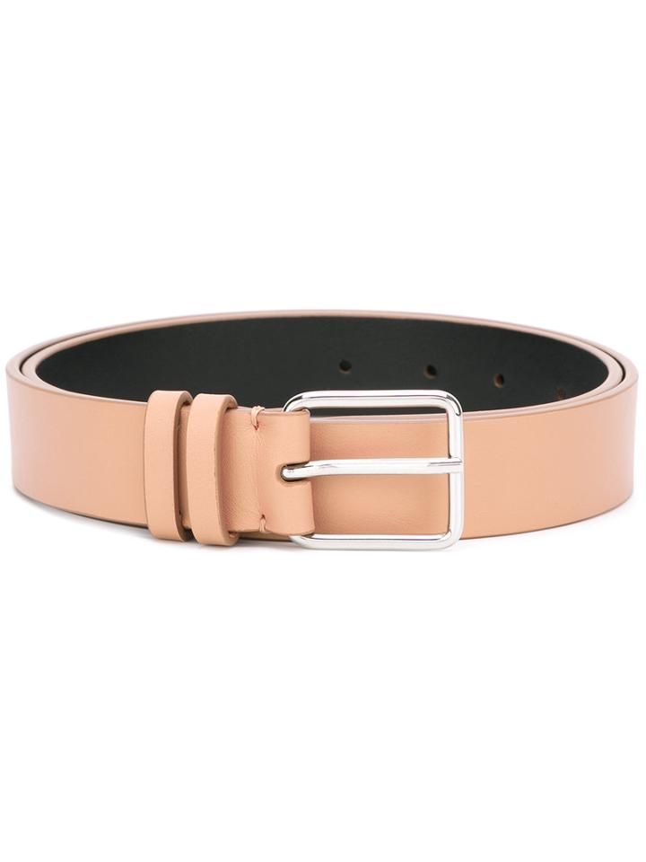 Jil Sander Soft Belt, Women's, Size: 80, Nude/neutrals, Calf Leather/brass