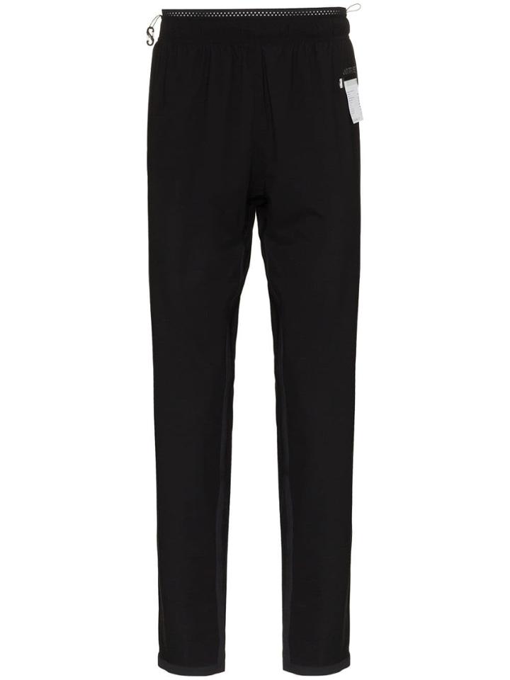Satisfy Justice Run Logo Printed Trousers - Black