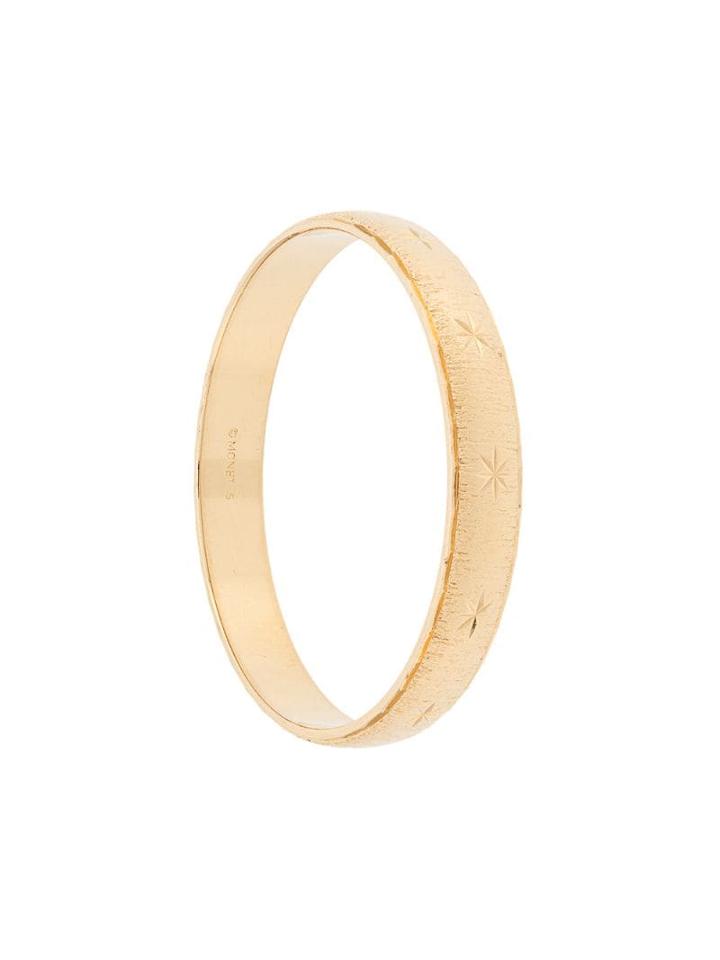 Monet Pre-owned Monet Textured Bangle - Gold