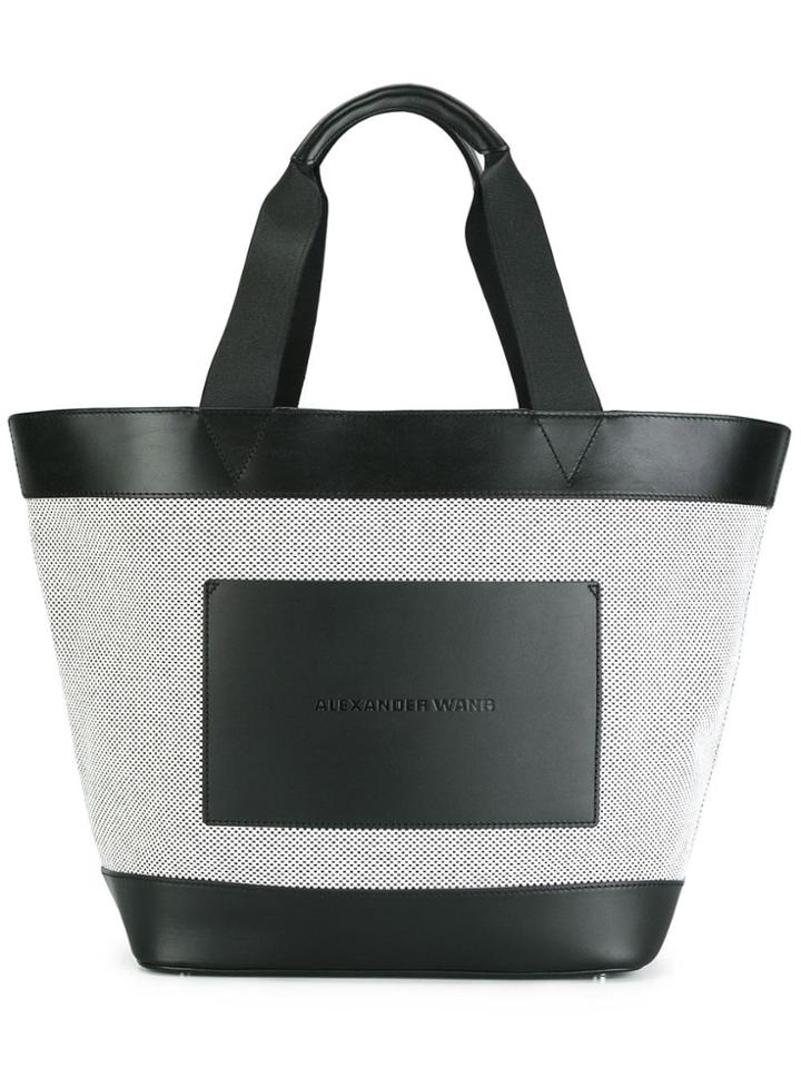 Alexander Wang Logo Embossed Tote - Black