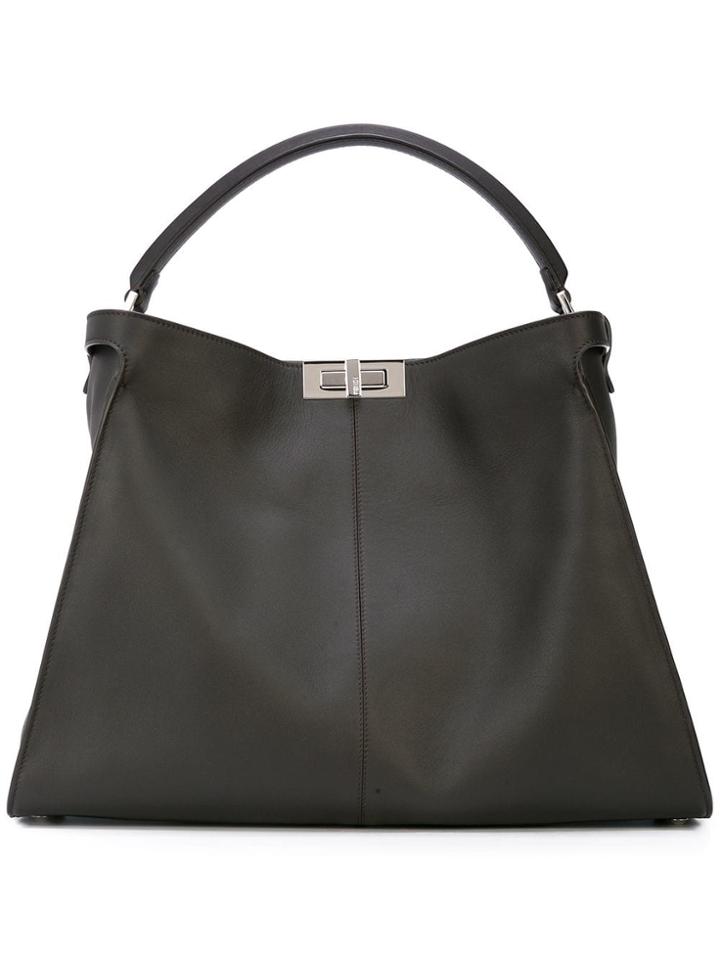 Fendi Peekaboo X-lite Tote Bag - Black