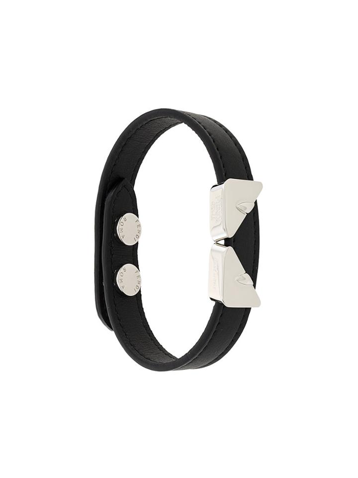 Fendi Eye Embellished Bracelet - Black