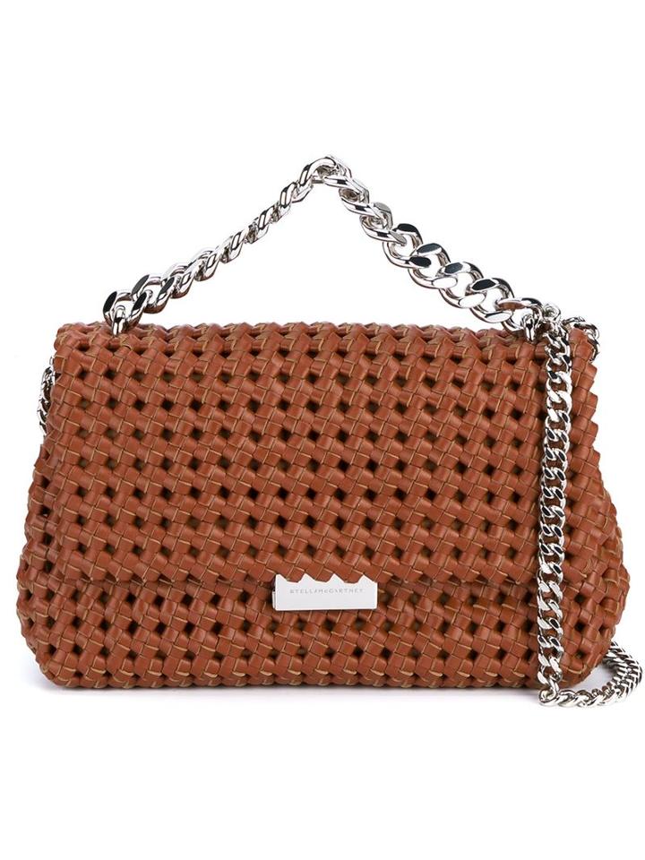 Stella Mccartney Small Soft Beckett Weave Shoulder Bag