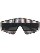 Gucci Eyewear Crystal Embellished Oversized Sunglasses - Brown