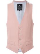 Loveless Button-up Vest - Pink