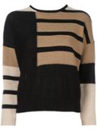 Max Mara Striped Pullover, Women's, Size: Large, Nude/neutrals, Polyamide/cashmere/mohair/wool