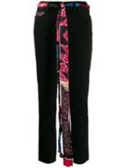 Alanui Silk Bandana Skinny Jeans - Black