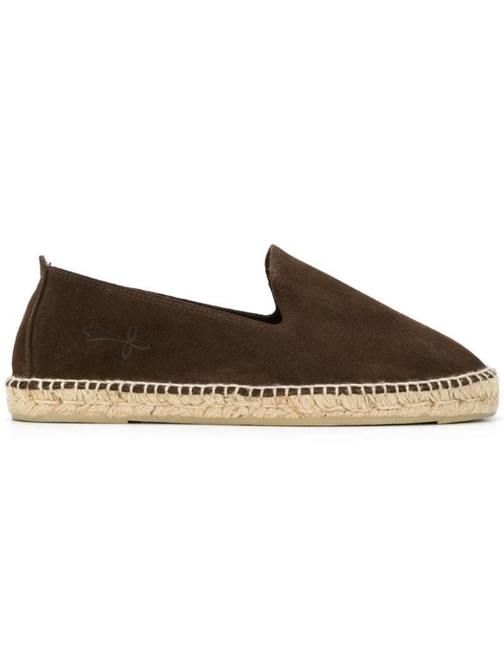 Manebi Logo Embossed Espadrilles - Brown