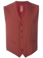 Romeo Gigli Vintage Classic Waistcoat, Men's, Size: Xl, Red
