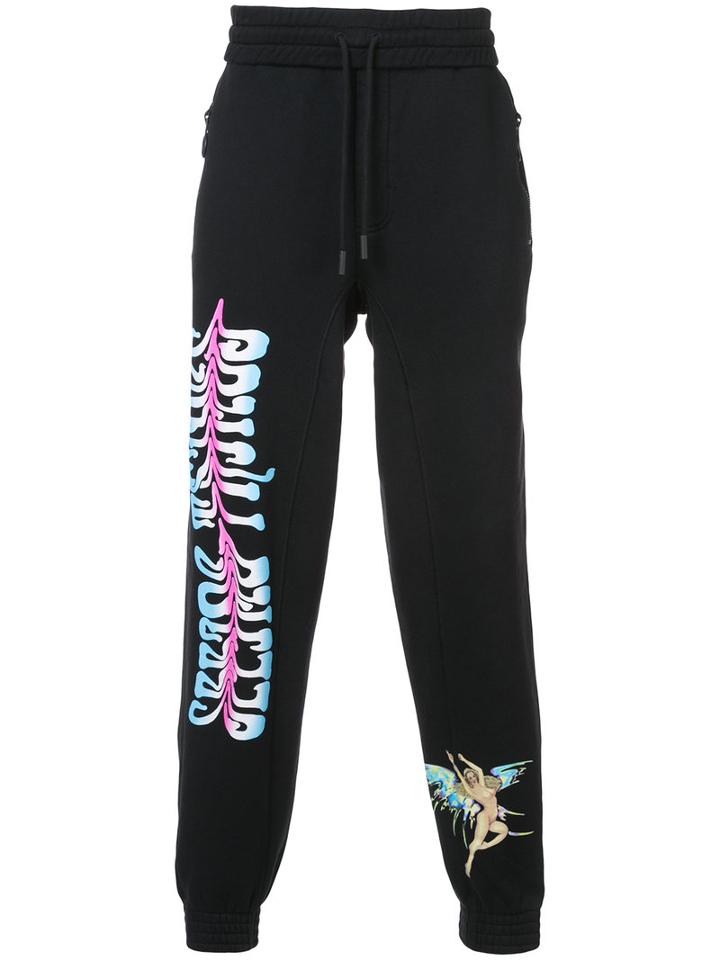 Off-white - Printed Sweatpants - Men - Cotton - M, Black, Cotton