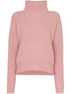 Le Kasha Verbier Ribbed Cashmere Sweater - Pink