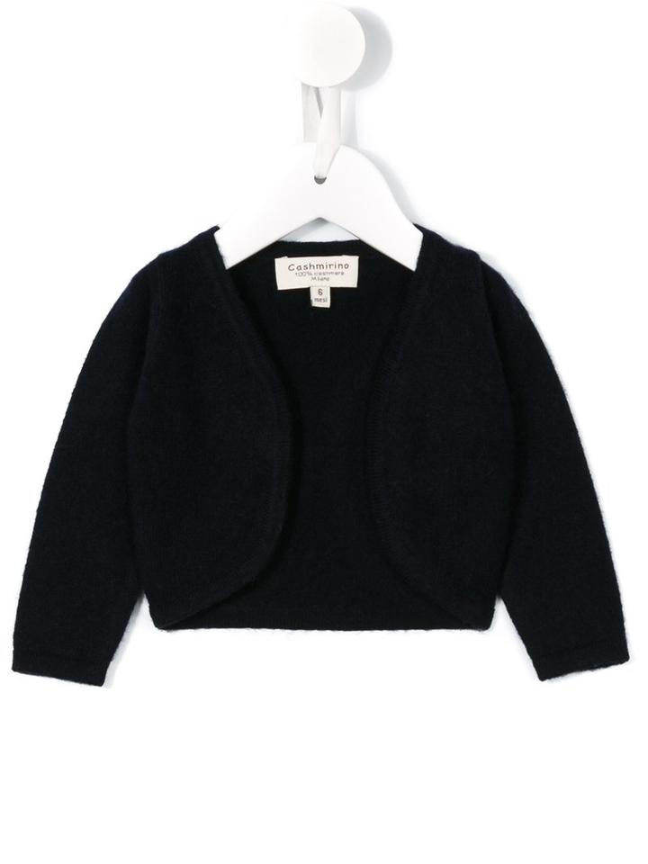Cashmirino - Open Cardigan - Kids - Cashmere - 18 Mth, Blue