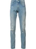G-star Distressed Jeans, Men's, Size: 34/32, Blue, Cotton/spandex/elastane