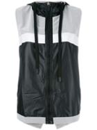 No Ka' Oi Hooded Zipped Gilet, Women's, Size: Medium, Black, Nylon/polyester/spandex/elastane