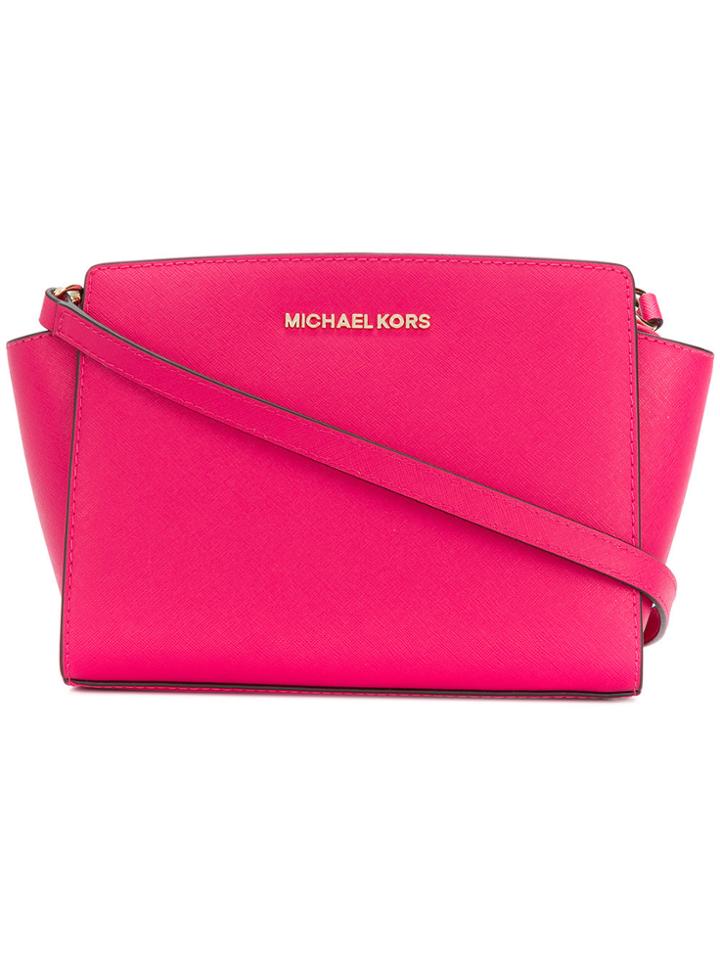 Michael Michael Kors Logo Shoulder Bag - Pink & Purple