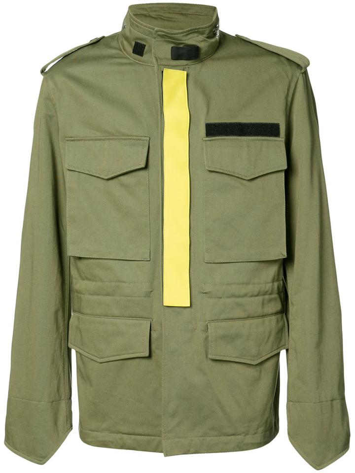 Givenchy Pocketed Jacket, Men's, Size: 48, Green, Cotton/polyamide