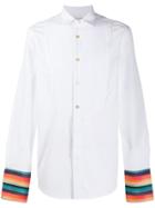 Paul Smith Striped Cuff Dinner Shirt - White