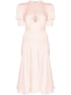 Paco Rabanne Crystal-embellished Midi Dress - Pink