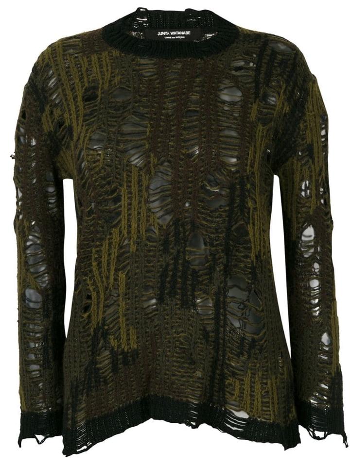 Junya Watanabe Comme Des Garçons Pre-owned Distressed Knit Jumper -