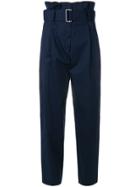 Roberto Collina High Waisted Trousers - Blue