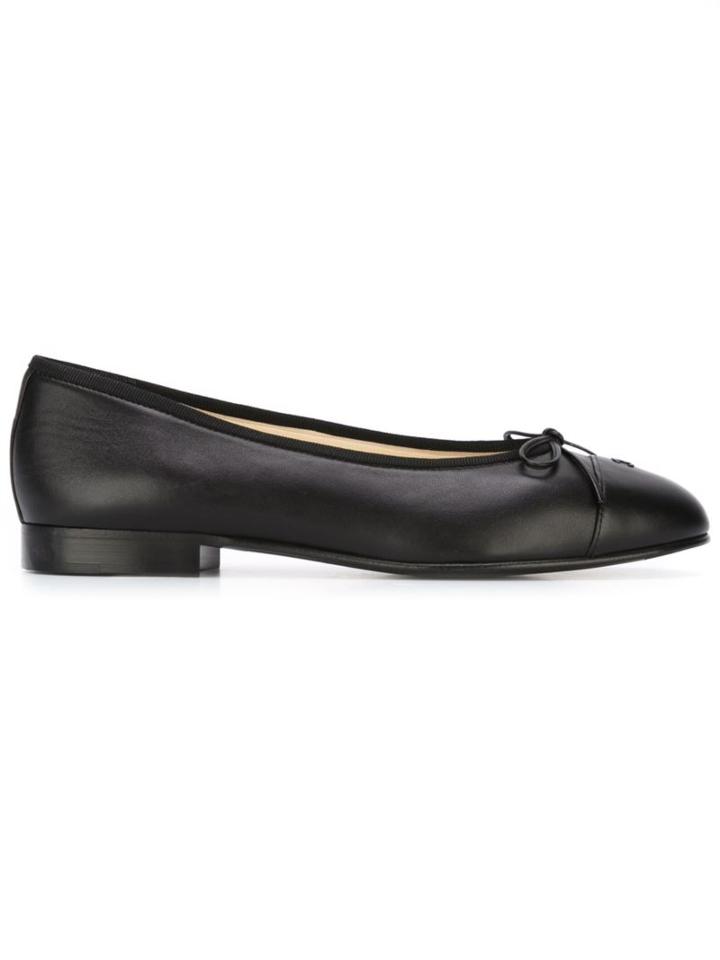 Chanel Vintage Bow Detail Ballerinas
