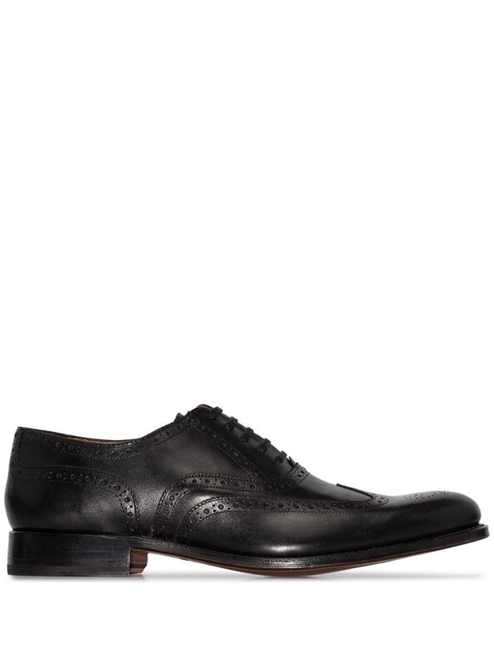 Grenson Dylan Leather Brogues - Black
