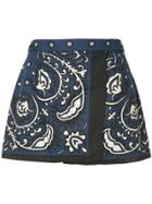 Red Valentino Printed Style Shorts - Blue
