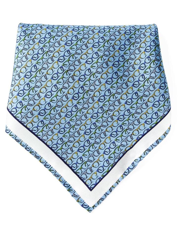 Fefe Glasses Print Pocket Square