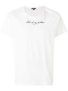 Ann Demeulemeester Text Print T-shirt - White
