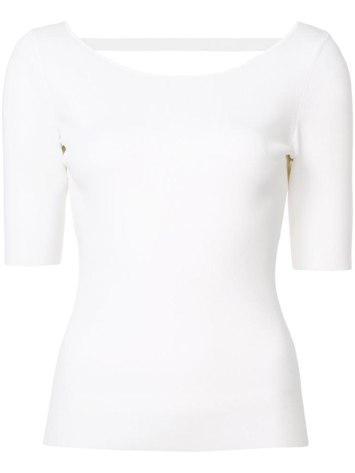 Proenza Schouler Strap Back Top - White