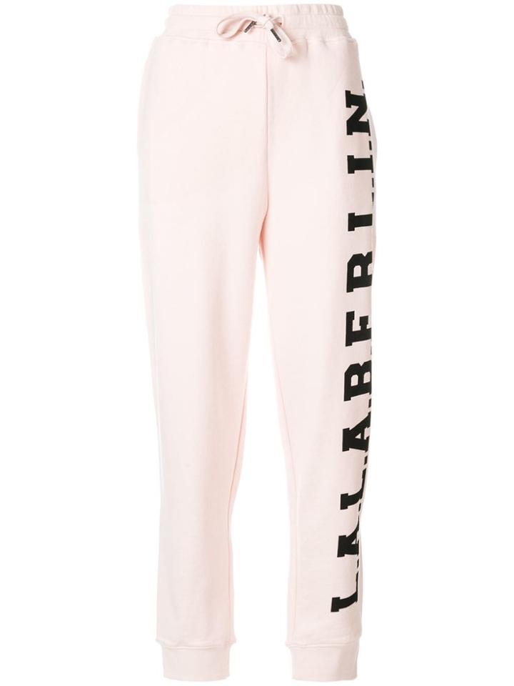 Lala Berlin Logo Print Track Trousers - Pink