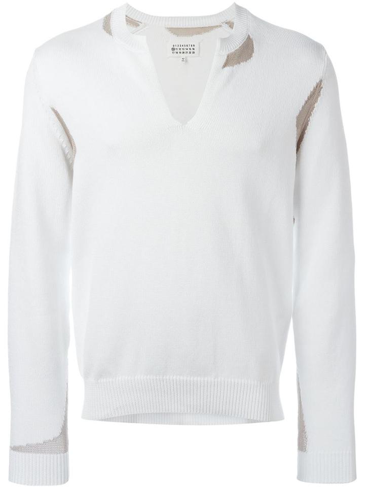 Maison Margiela Intarsia Knit Jumper