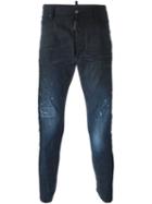 Dsquared2 Sexy Twist Jeans, Men's, Size: 46, Blue, Cotton/spandex/elastane/calf Leather