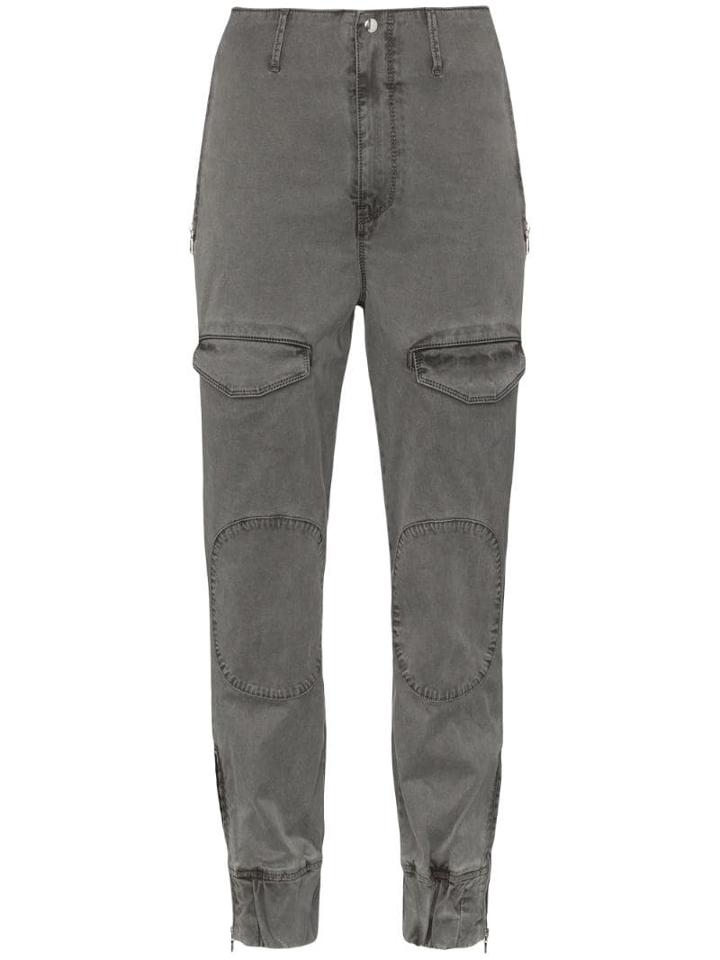 Rta Harlan Washed Cargo Pilot Trousers - Grey