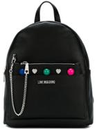 Love Moschino Logo Stud Backpack - Black