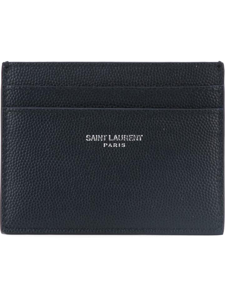 Saint Laurent 'paris' Cardholder - Blue