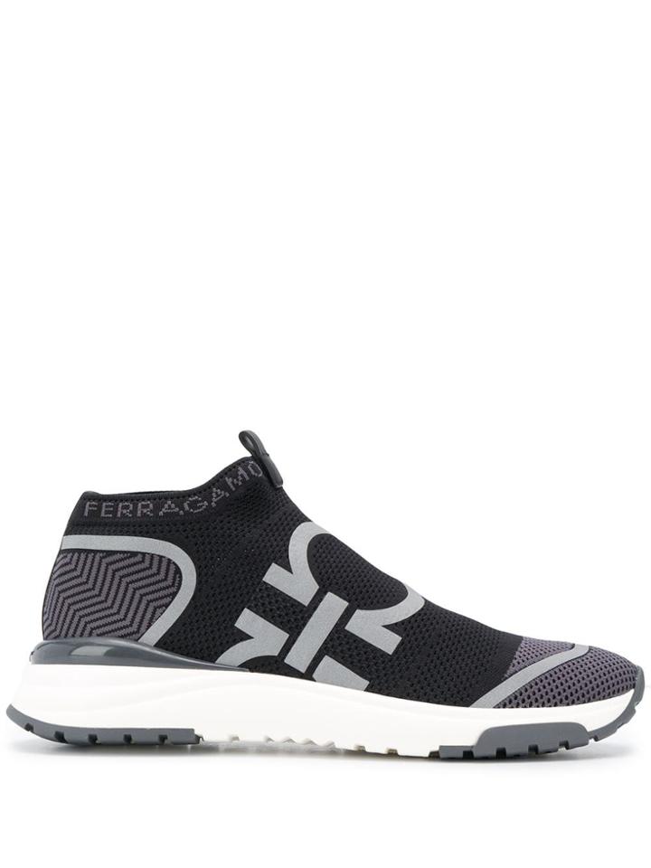 Salvatore Ferragamo Tonino Sneakers - Black